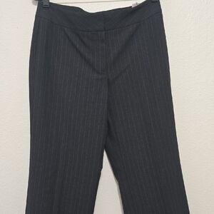 Classiques Entier Charcoal Pinstripe Trousers 8